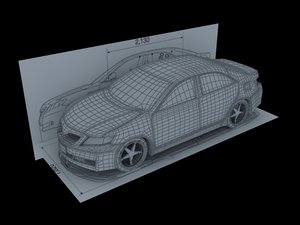simple car 3d model