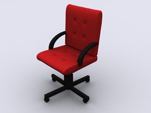 free armchair wheels 3d model