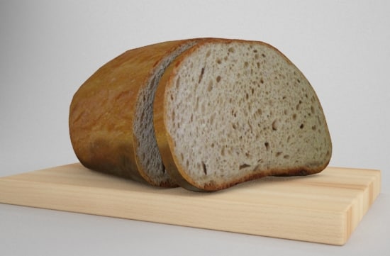 3d simulation bread
