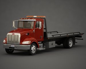3d model tow truck rollback
