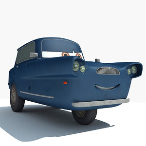tomber characters cars 2 3d model