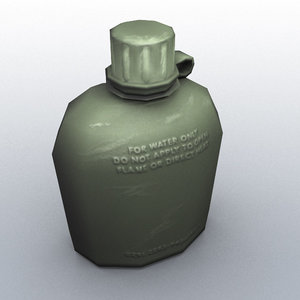 3ds max military canteen
