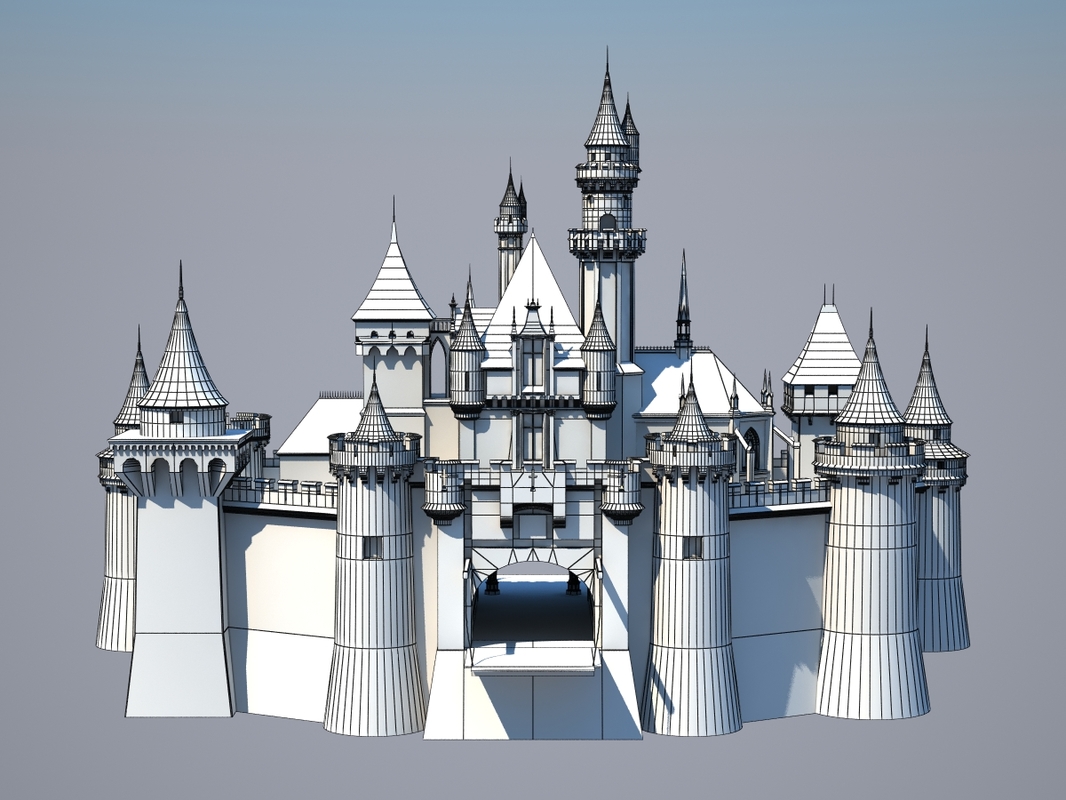 3d fantasy castle model