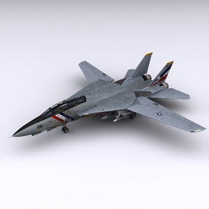 f-14 fighter jet f-14d 3d model