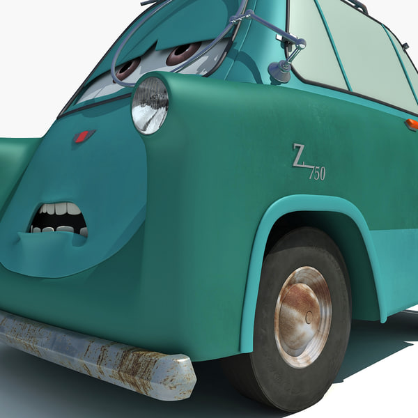 characters disney pixar cars 3d model