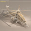 a129 mangusta attack helicopter 3d 3ds