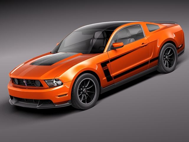 Ford Mustang Boss 302 2013 Black Red