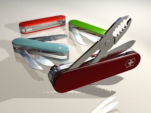 swiss army knife 3d model