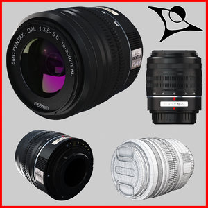 3d model pentax lens 18-55