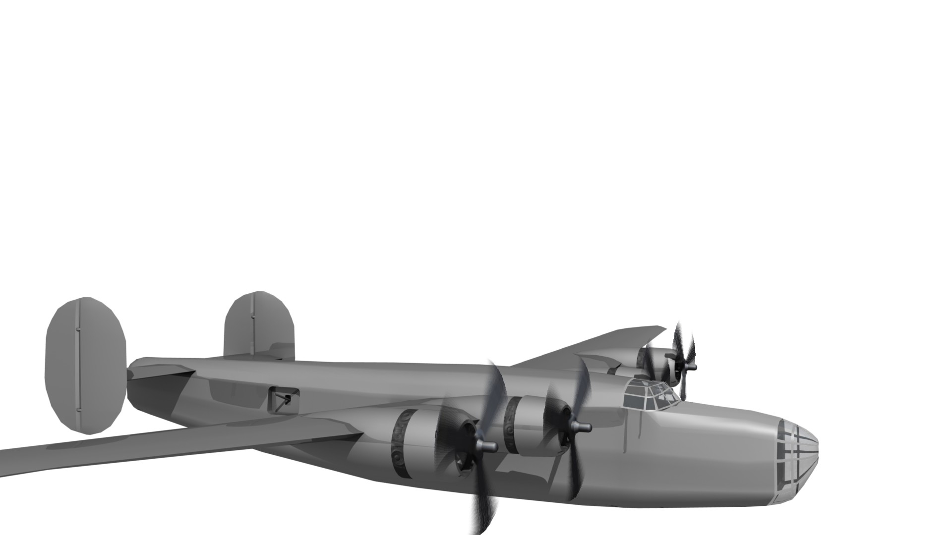 Free B-24 Liberator 3d Model