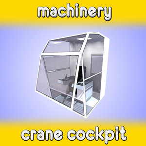 3d crane cockpit model