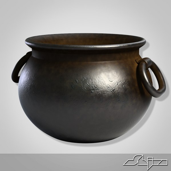iron pot 3d model
