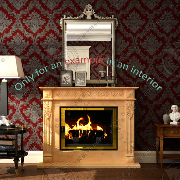 3d Model Fireplace 31