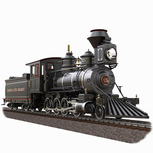 locomotive 1879 baldwin obj