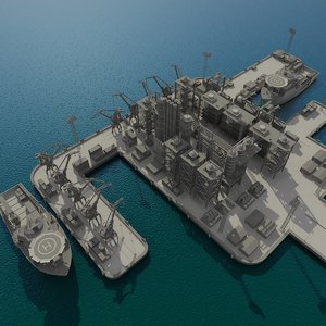 maya industrial port plant vessel