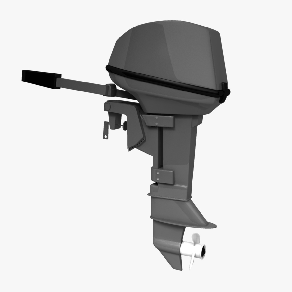 outboard motor 3d model