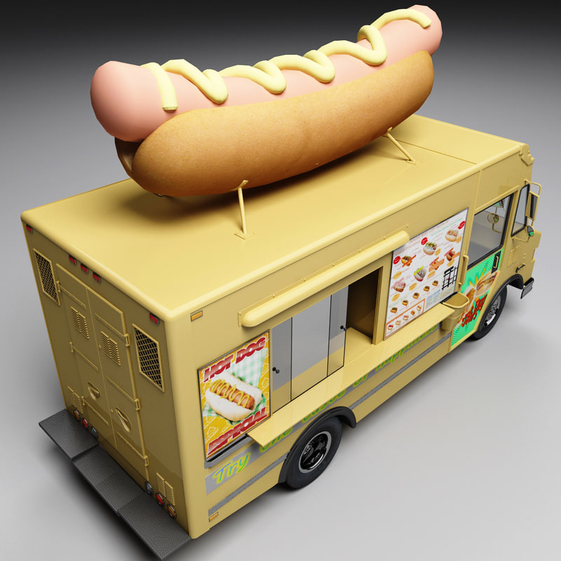 dancing hot dog car