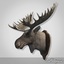 3d moose head
