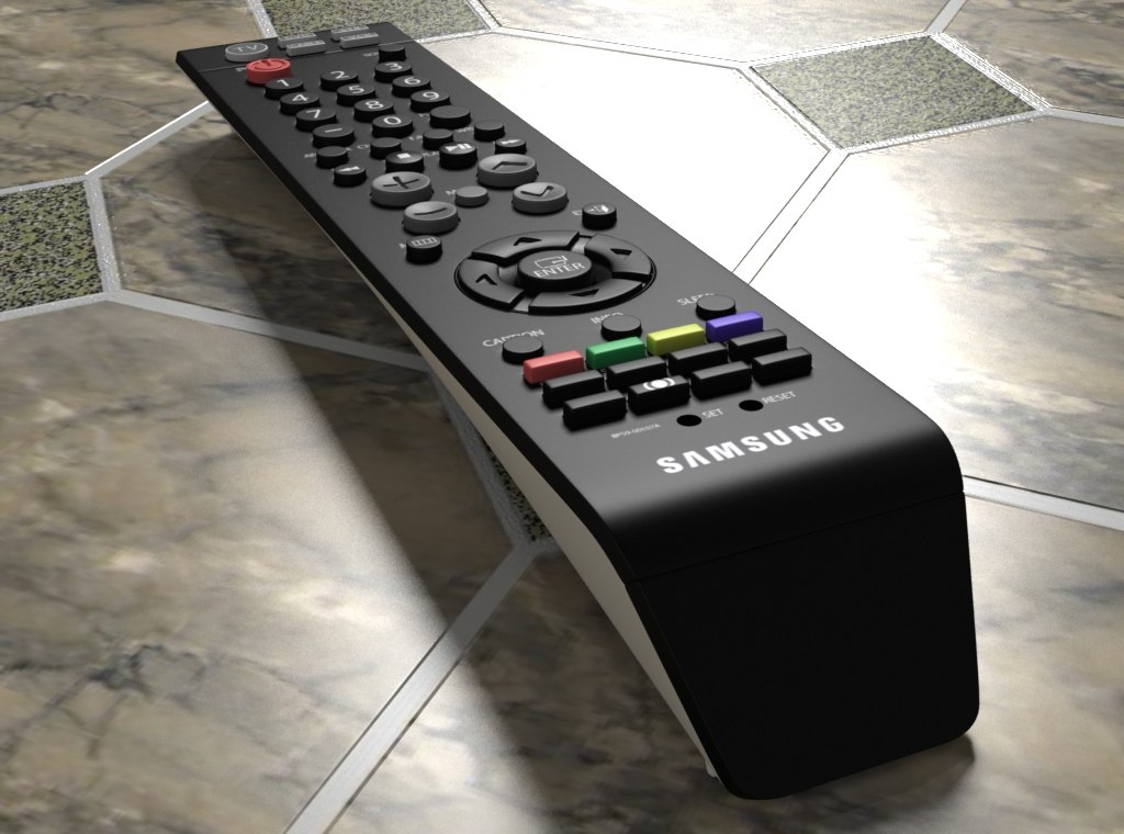 3d model tv remote