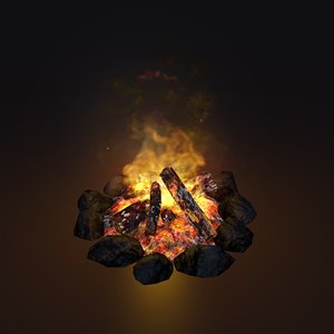 glsl campfire animation 3d blend