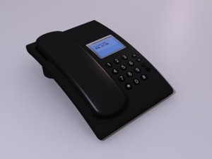 office phone 3d model