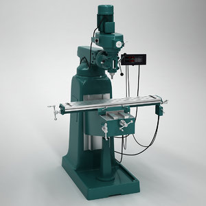 3dsmax milling machine tool