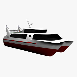 3d passenger catamaran