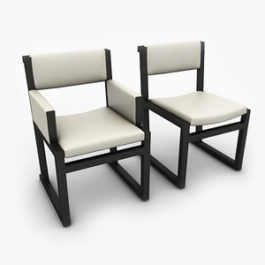 designed chairs 3d max