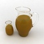 3d pitcher glass juice