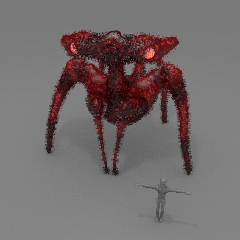 spider giant 3d obj