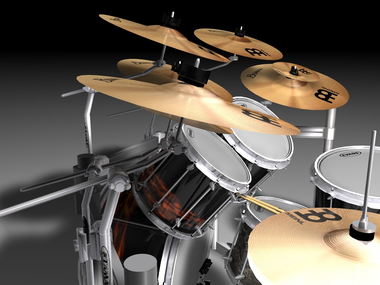 3d drum kit