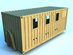 3ds max military container