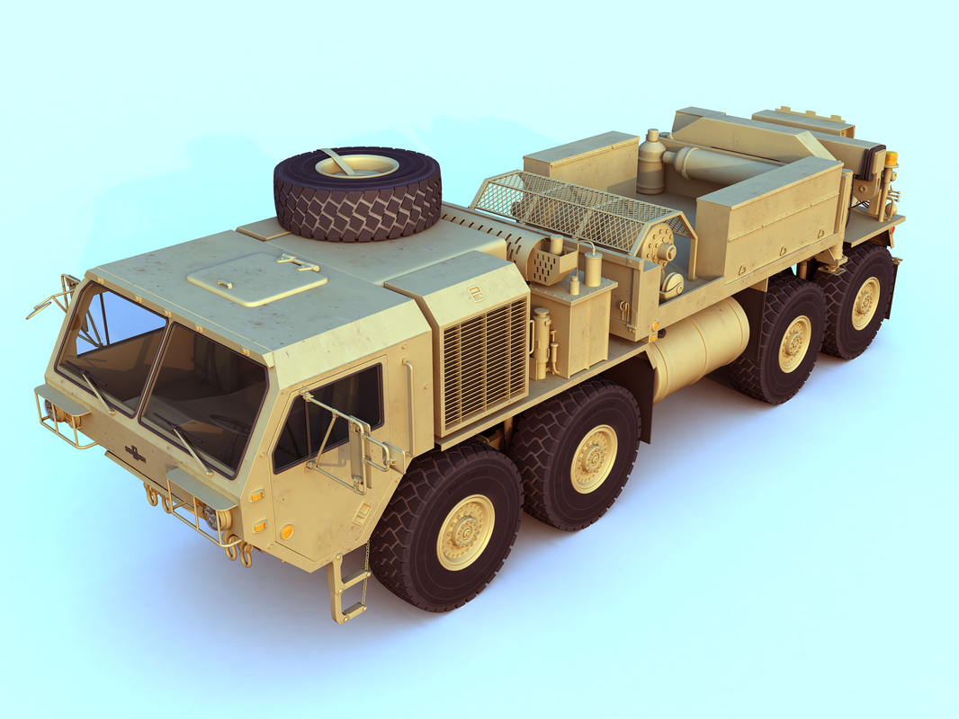 hemtt army trucks 3d model