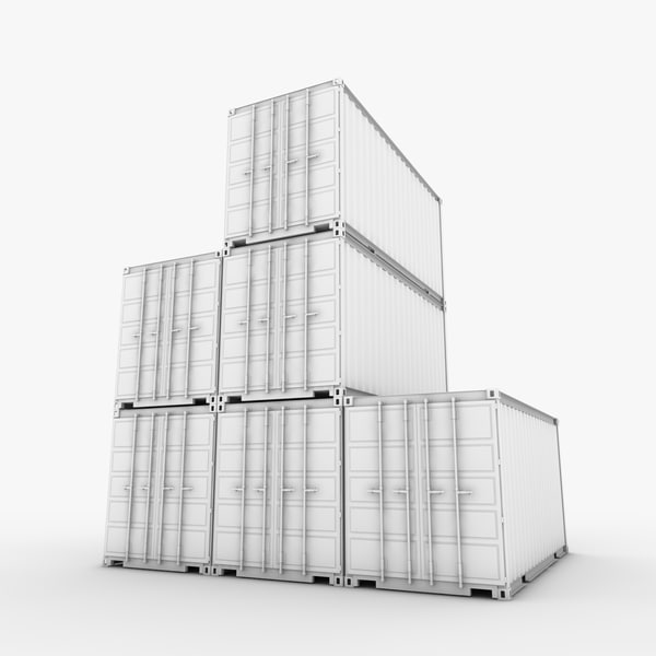 3d 20 container model