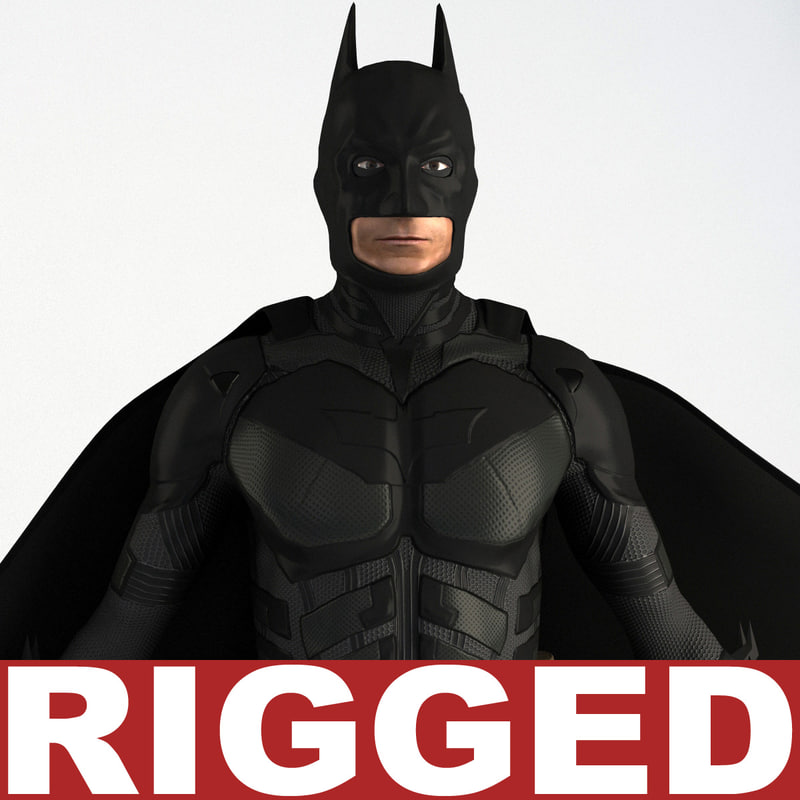 3d batman rigged