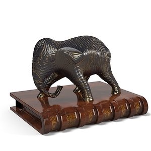 1882 elephant book 3d max