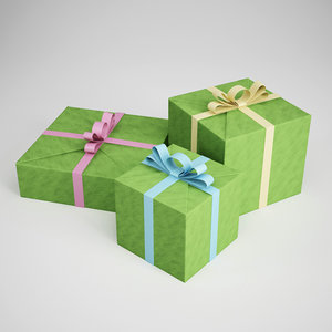 party gifts 3d c4d