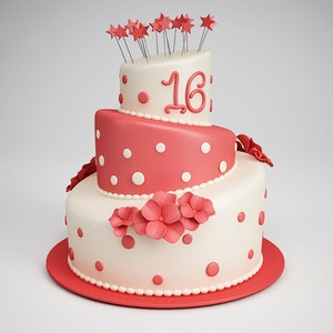 birthday cake 11 3d max