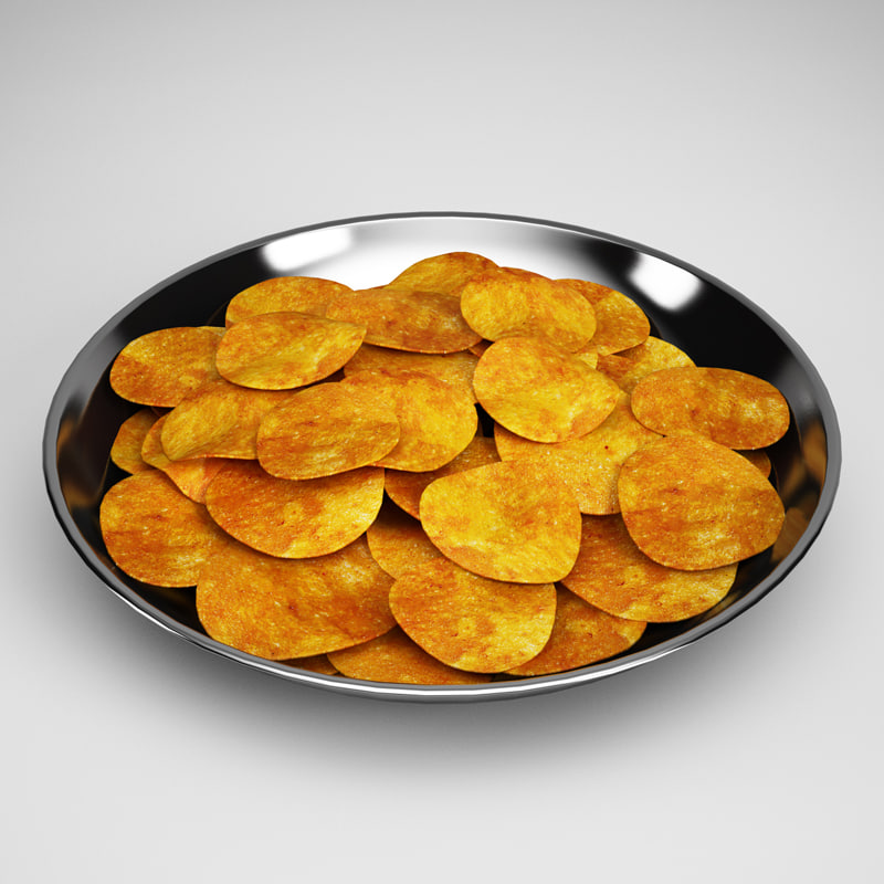 potato chips 18 3d obj