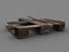 broken wooden pallet 3d 3ds