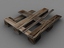 broken wooden pallet 3d 3ds