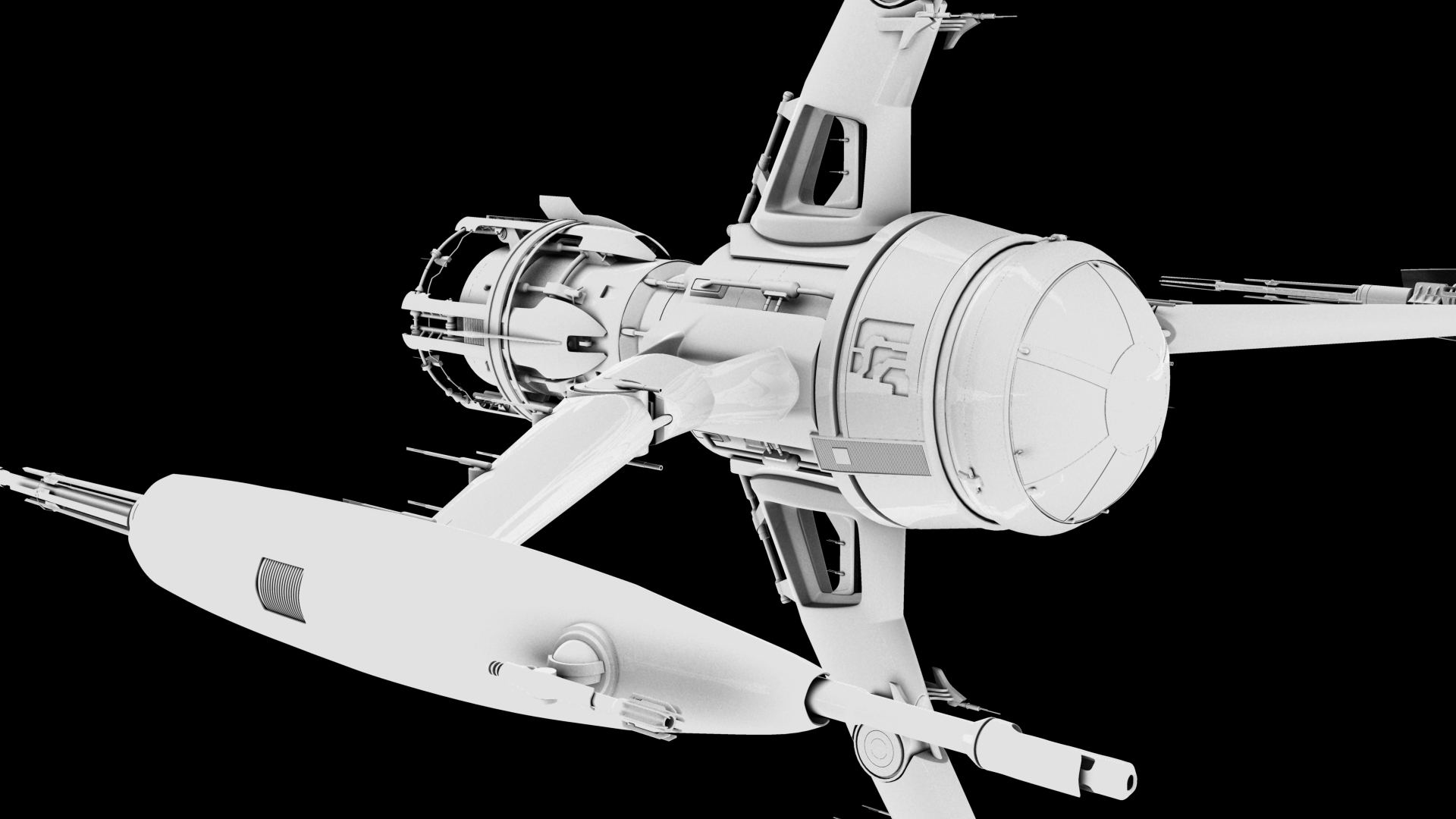 飞船3d模型 - turbosquid 610523