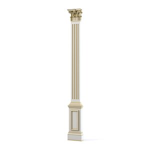 corinthian pilaster column 3d model