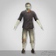3d model zombies pack 1