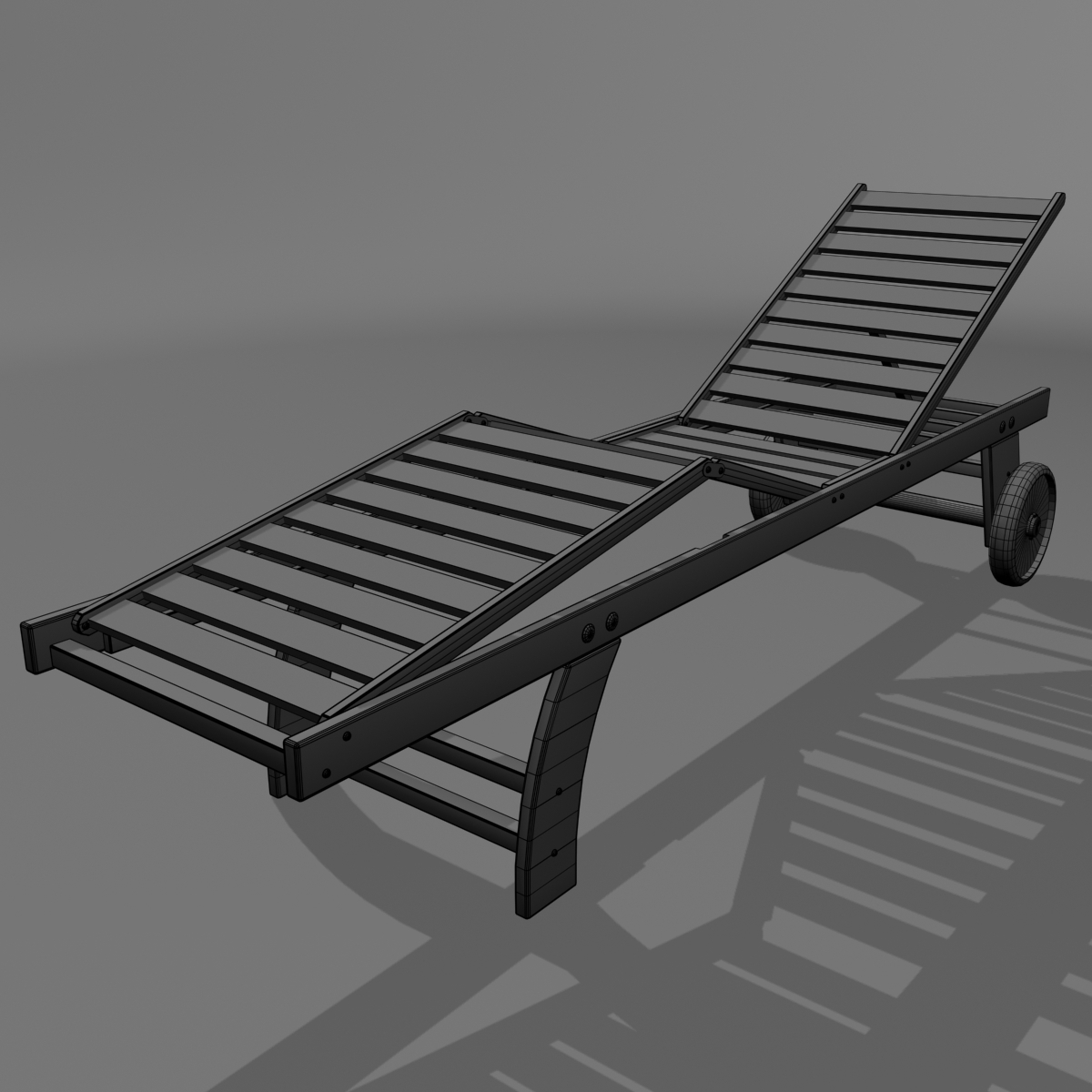 realistic chaise lounge chair 3d max