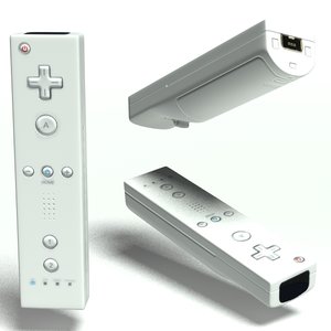 3d model wii remote controller