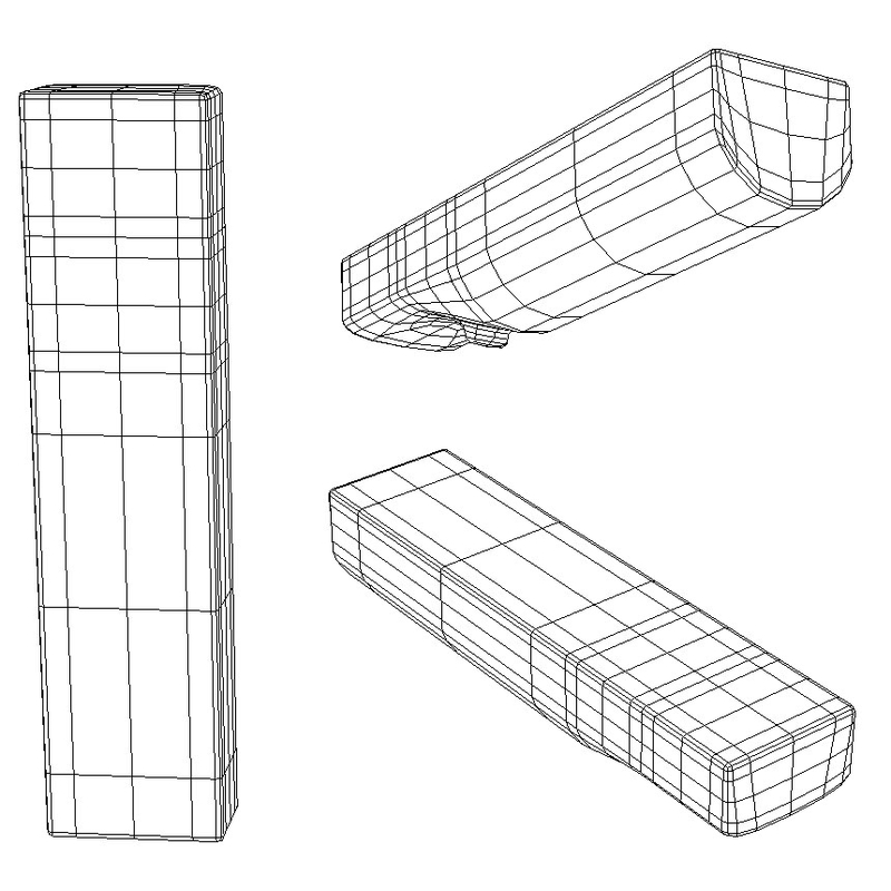3d model wii remote controller