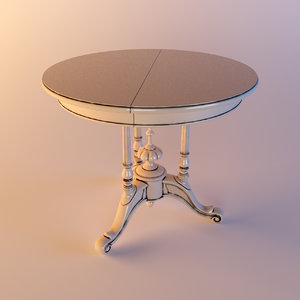 3ds max wooden small table dolfi