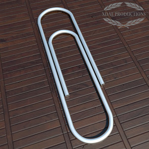 free 3ds model metal paperclip
