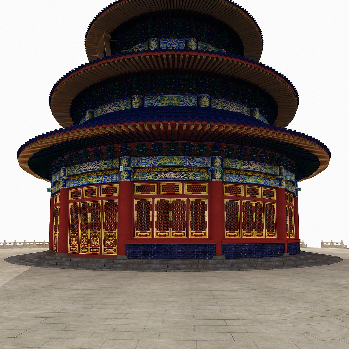 天坛3d模型